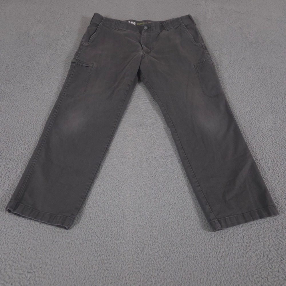 Lee Pants Mens 38x30 Extreme Motion Straight Fit Cargo Stretch Cotton Utility